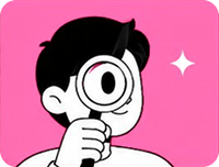 1. 돋보기 캐릭터