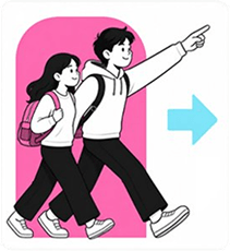5. 걷는 학생들